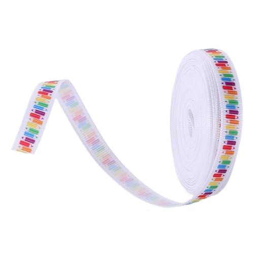 TOGEVAL Yards Polyester Dekorationsband mit Bleistiftmuster für Geschenkgestaltung und Bastelprojekte Ersten Schultag von TOGEVAL
