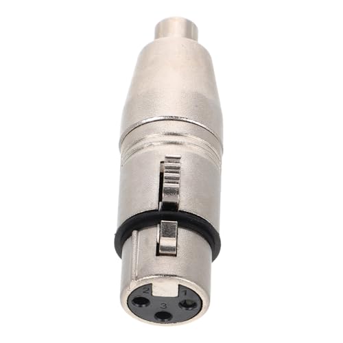 TOGEVAL Zinklegierung XLR Weiblich zu RCA Weiblich Audioadapter Robuster Audioverbinder Stabile Signalübertragung Kompakt Tragbar für Mikrofon Tonmischgerät Rekorder Bühnengebrauch TOGEVAL Zinklegierung XLR Weiblich zu RCA Weiblich Audioadapter Robuster Audioverbinder Stabile Signalübertragung Kompakt Tragbar für Mikrofon Tonmischgerät Rekorder Bühnengebrauch von TOGEVAL
