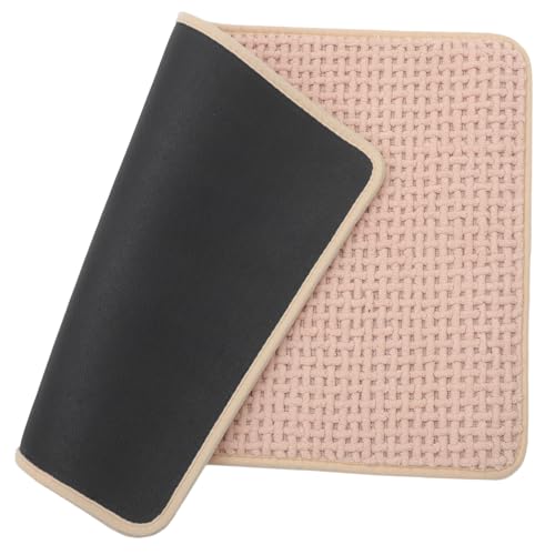 TOGEVAL rutschfeste Badematte Beige Chenille Badteppich Saugfähig Schnelltrocknend Komfortabel Fußmatte Für Badezimmer Schlafzimmer Küche Antirutsch Bodenmatte von TOGEVAL