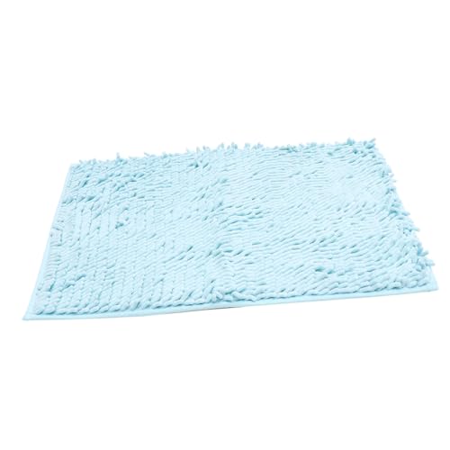 TOGEVAL rutschfeste Badematte aus besonders weichem saugfähigem Material Wasserabsorbierender Badteppich in Himmelblau für Badezimmer Eingangsbereich Küche und Schlafzimmer rutschfest und TOGEVAL rutschfeste Badematte aus besonders weichem saugfähigem Material Wasserabsorbierender Badteppich in Himmelblau für Badezimmer Eingangsbereich Küche und Schlafzimmer rutschfest und von TOGEVAL