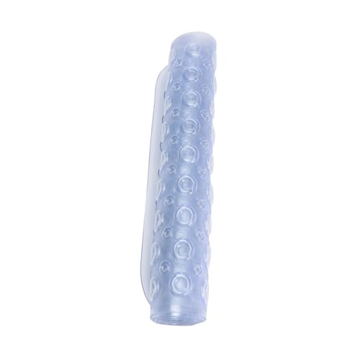 TOGEVAL rutschfeste Badewannenmatte PVC mit Massage Dot Design Waschbar Schnelltrocknend durch Ablauflöcher Transparente Duschmatte für Badezimmer Sicherer Halt durch Saugnäpfe Langlebig von TOGEVAL