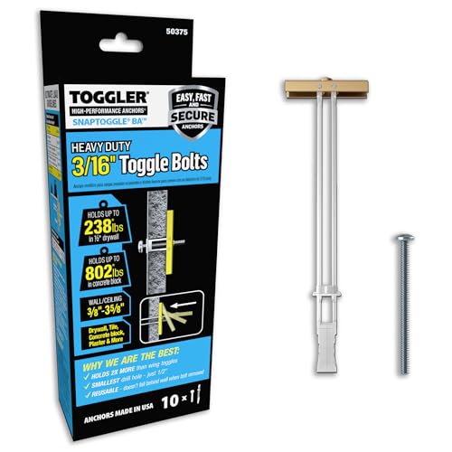 Mechanische Kunststoffe 50375 Robuste ER snaptoggle 10 3/16 x 24 BA Wand Verankert, 50375 von TOGGLER