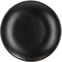 Dessertteller 20x2,5h cm Steinzeug Black Tatami Line von TOGNANA