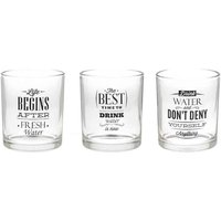 Set 3 Gläser 300 cc in transparentem Glas von TOGNANA