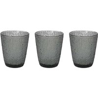 Set 3 Graue Glasbecher 280 Cc davor Line von TOGNANA