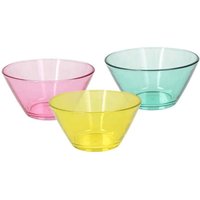 Set 3 Schüsseln 345 Cc Mehrfarbiges Glas Sunset Line von TOGNANA