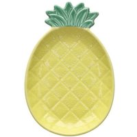 Ananas Teller 18,5x12,5x2,5h cm Pachy Steingut Gelb Ananas Teller 18,5x12,5x2,5h cm Pachy Steingut Gelb von TOGNANA