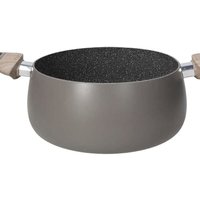 Tognana - Antihaft-Kochtopf mit 2 Griffen aus taubengrauem Aluminium 24x11,5h cm von TOGNANA