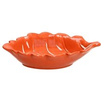 Orange Porzellanschale Foglia 100 cc von TOGNANA
