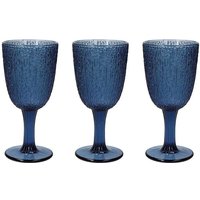 Tognana - Set 3 Becher 250 Cc Blaues Glas davor line von TOGNANA