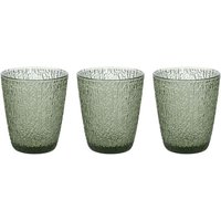 Set 3 Grüne Glasbecher 280 Cc davor Line von TOGNANA