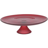 Tortenplatte aus rotem Glas 28x9h cm Passion Tortenplatte aus rotem Glas 28x9h cm Passion von TOGNANA