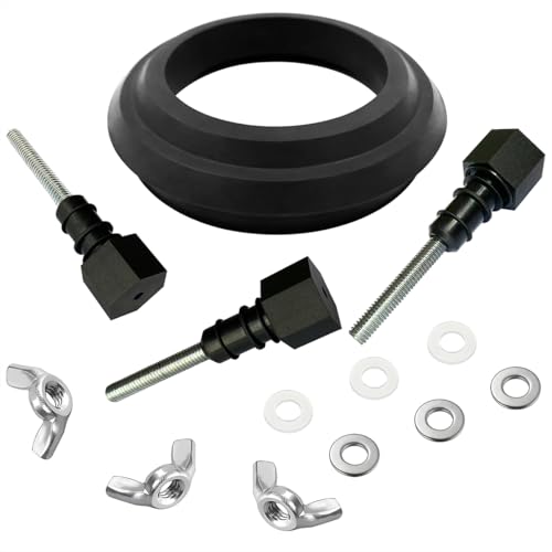 Upgrade 630-0204 5,1 cm Tank-zu-Schüssel-Schrauben-Set, Ersatz für Mansfield WC-Reparatur-Set Innentank, Schwarz Upgrade 630-0204 5,1 cm Tank-zu-Schüssel-Schrauben-Set, Ersatz für Mansfield WC-Reparatur-Set Innentank, Schwarz von TOHAXPLS