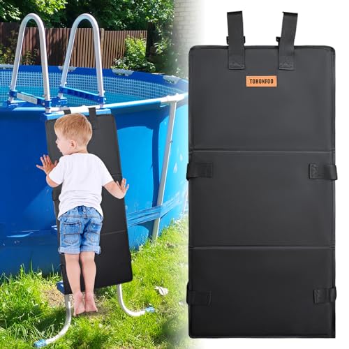 Poolleiter-Schutz, 47,5 x 122,9 cm, Poolleiter-Abdeckung, um zu verhindern, dass Kinder Leitern klettern und in den Pool fallen, Etagenbettleiter-Abdeckpolster, Etagenbett-Leiter-Schutzschutz von TOHONFOO