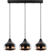 Pendelleuchte aus schwarzem und kupferfarbenem Metall mit 3 Glühbirnen - YILDO Pendelleuchte aus schwarzem und kupferfarbenem Metall mit 3 Glühbirnen - YILDO von TOILINUX