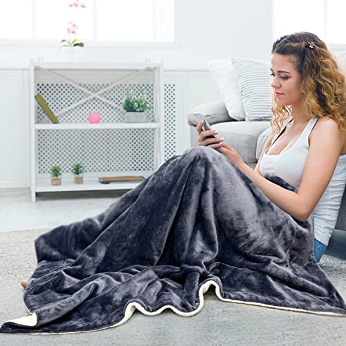 TOKANITY Faraday-Decke mit Faraday-Kupfer-Nickel-Stoff, große schützende Bauchdecke, Faraday-Schwangerschaftsdecke, Signalblockierung, WiFi 5G-blockierende tragbare Decke (Decke Werfen 130 * 150cm) von TOKANITY