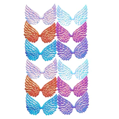 TOKIDNY 12 Stück Teiliges Irideszierende Engelsflügel Patches in Weiß Blau Gold für DIY Haaraccessoires Haarschmuck Basteln und Kleidung Verzierung Kreative Dekoration TOKIDNY 12 Stück Teiliges Irideszierende Engelsflügel Patches in Weiß Blau Gold für DIY Haaraccessoires Haarschmuck Basteln und Kleidung Verzierung Kreative Dekoration von TOKIDNY