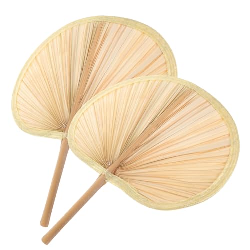 TOKIDNY 2 Stück Handgefertigte Bambusfächer aus Bananenblattgeflecht Großer Handgehaltener Chinesischer Fächer für Sommerkühlung Vielseitig für Outdoor Party und Dekoration Geeignet TOKIDNY 2 Stück Handgefertigte Bambusfächer aus Bananenblattgeflecht Großer Handgehaltener Chinesischer Fächer für Sommerkühlung Vielseitig für Outdoor Party und Dekoration Geeignet von TOKIDNY