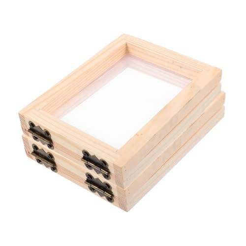 TOKIDNY 2 Stück Teiliges Papierherstellungsrahmen Holz DIY Bastelset für Handgemachte Papierschöpfrahmen Minimalistisches Design für Kreative Kunstprojekte und Individuelle Dekoration TOKIDNY 2 Stück Teiliges Papierherstellungsrahmen Holz DIY Bastelset für Handgemachte Papierschöpfrahmen Minimalistisches Design für Kreative Kunstprojekte und Individuelle Dekoration von TOKIDNY