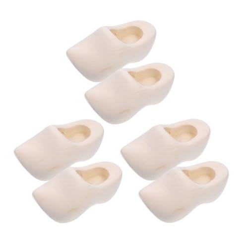 TOKIDNY 3 Paare Mini Holzschuhe Unfertige DIY Puppenhaus Zubehör Klompen Dekoration Holz Schuhmodelle für Miniatur Hausgestaltung TOKIDNY 3 Paare Mini Holzschuhe Unfertige DIY Puppenhaus Zubehör Klompen Dekoration Holz Schuhmodelle für Miniatur Hausgestaltung von TOKIDNY