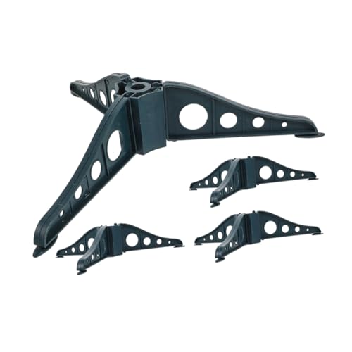 TOKIDNY 4 Stück Teiliges Stabiles Weihnachtsbaumgestell aus Langlebigem Abs Einfache Montage Kompakte Grüne Halterung für Künstliche Weihnachtsbäume Zubehör für Sichere Baumaufstellung von TOKIDNY