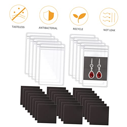 TOKIDNY 50sätze PVC-ringbeutel Aus Kunststoff Transparente Schmuckbeutel Aufbewahrungsbeutel Für Ohrringe Halsketten Und Armbänder Und Bruchfest von TOKIDNY
