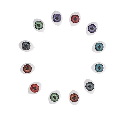 TOKIDNY 6paare Puppen-augapfel Gruselig Simulationsaugen Für Puppenherstellung DIY Zubehör Halloween Dekoration TOKIDNY 6paare Puppen-augapfel Gruselig Simulationsaugen Für Puppenherstellung DIY Zubehör Halloween Dekoration von TOKIDNY