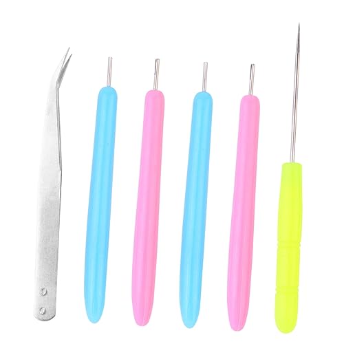 TOKIDNY 6 Stück Teiliges Paper Quilling Werkzeug mit Quilling Nadeln Pinzette und Piercer Robustes Kunststoff und Edelstahlmaterial für Präzises DIY Papierkunsthandwerk Zufällige Farbe TOKIDNY 6 Stück Teiliges Paper Quilling Werkzeug mit Quilling Nadeln Pinzette und Piercer Robustes Kunststoff und Edelstahlmaterial für Präzises DIY Papierkunsthandwerk Zufällige Farbe von TOKIDNY