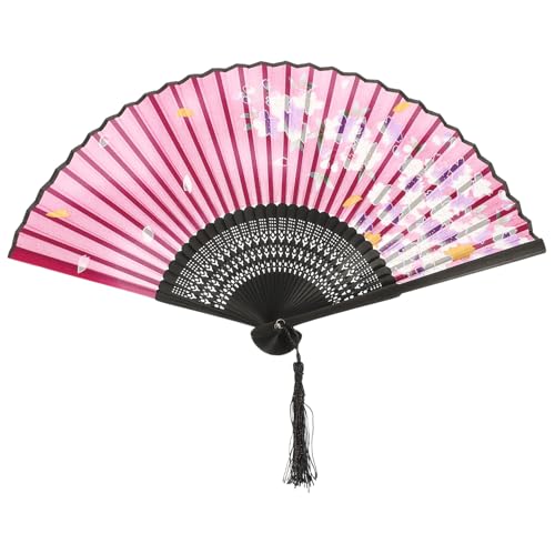 TOKIDNY Eleganter Chinesischer Faltfächer aus Holz und Faltbarer Tanzfächer mit Quaste Antikes Design Leicht und Handlich Dekorativer Handventilator für Hochzeit Festival und Innenraum TOKIDNY Eleganter Chinesischer Faltfächer aus Holz und Faltbarer Tanzfächer mit Quaste Antikes Design Leicht und Handlich Dekorativer Handventilator für Hochzeit Festival und Innenraum von TOKIDNY