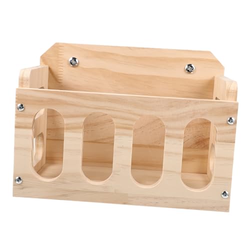 TOKIDNY Hochwertiger Holz Kaninchenfutterspender mit Lochmuster Langlebiger Sicherer Futternapf für Zwergkaninchen und Hamster Leicht zu Befestigen Am Käfig Verhindert Futterverschwendung TOKIDNY Hochwertiger Holz Kaninchenfutterspender mit Lochmuster Langlebiger Sicherer Futternapf für Zwergkaninchen und Hamster Leicht zu Befestigen Am Käfig Verhindert Futterverschwendung von TOKIDNY
