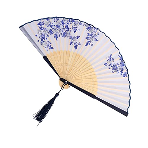 TOKIDNY Klassischer Faltbarer Chinesischer Tanzfächer Zartes Ornament Langlebiges Material Dekorativer Handfächer Kleines für Damen und Besondere Anlässe TOKIDNY Klassischer Faltbarer Chinesischer Tanzfächer Zartes Ornament Langlebiges Material Dekorativer Handfächer Kleines für Damen und Besondere Anlässe von TOKIDNY