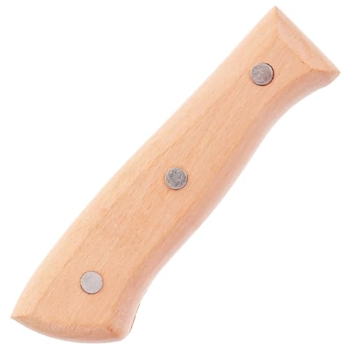 TOKIDNY Messer Holzgriff Hackmesser Griff Cutter Griff Griff Cutter Handgriff Komfortabler Griff Cutter Griff Holzgriff Ersatz Küchenschneider Griff Cutter Ersatzgriff von TOKIDNY