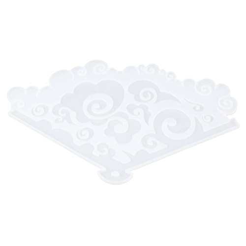 TOKIDNY Silikonform Fächer DIY Handfächer Form Chinesischer Stil Transparente Silikonform Originelles Bastelwerkzeug für Langlebige Flexible Handventilatoren Herstellung von TOKIDNY