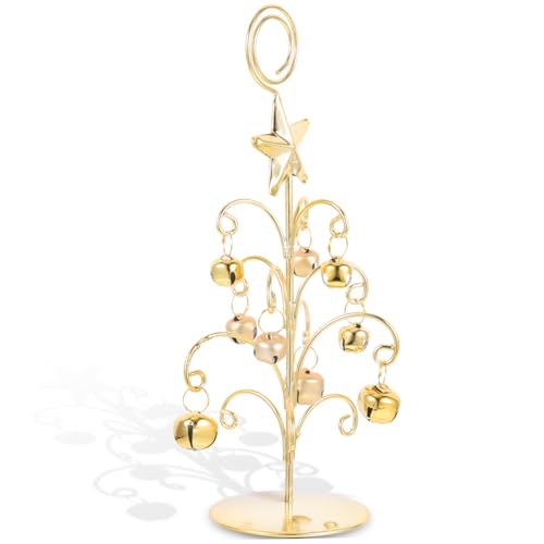 TOKIDNY Tischkartenhalter Für Tischklammern Tischnummernhalter Goldene Weihnachtstischnummern Für Hochzeitsempfänge Weihnachtstischkartenhalter Weihnachtstischnummernständer Eisen von TOKIDNY