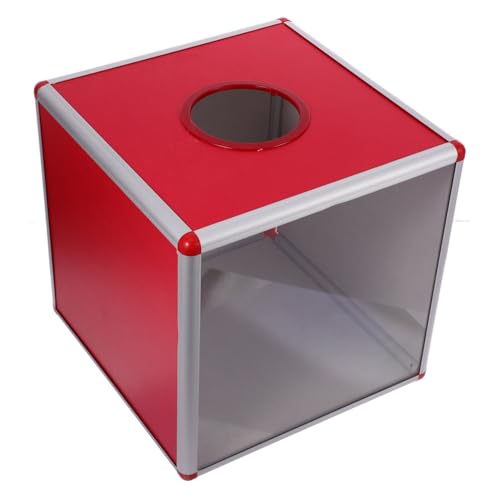 TOKIDNY Transparente Rote Verlosungsbox mit Schlitz Multifunktionale Spenden und Wahlurne für Partys Robuste Acrylbox für Lose Tickets Businesskarten für Fundraising und Spiele TOKIDNY Transparente Rote Verlosungsbox mit Schlitz Multifunktionale Spenden und Wahlurne für Partys Robuste Acrylbox für Lose Tickets Businesskarten für Fundraising und Spiele von TOKIDNY