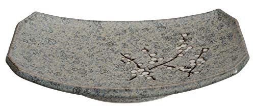 Graue Länglicher Teller - Shoshun - 22 x 15cm von TOKYO design studio