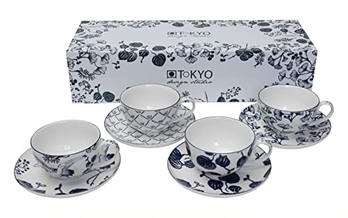 TOKYO DESIGN STUDIO - FLORA JAPONICA - CUP AND SAUCER SET 8PCS 100ML 17456 von TOKYO design studio