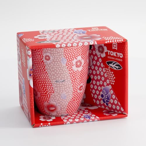 TOKYO DESIGN STUDIO - Kawaii Flower Mug W/Geschenkbox Rot 8.5x10.2cm 380ml 21172 1/36 von TOKYO design studio