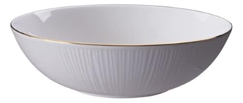 TOKYO DESIGN STUDIO - NIPPON WHITE GOLD RIM BOWL 23X6.5CM 1300ML STRIPE von TOKYO design studio