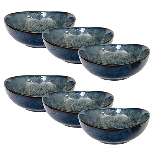 TOKYO design studio, Cobalt Blue, 6 Schalen Set, 6-TLG., Ø 13,8 cm, Porzellan aus Japan von TOKYO design studio