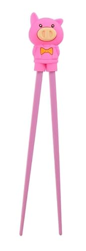 TOKYO design studio ESS-Stäbchen für Kinder, rosa, 22 cm, mit süßem Schwein als Halterung für Anfänger, Stäbchen auswechselbar TOKYO design studio ESS-Stäbchen für Kinder, rosa, 22 cm, mit süßem Schwein als Halterung für Anfänger, Stäbchen auswechselbar von TOKYO design studio