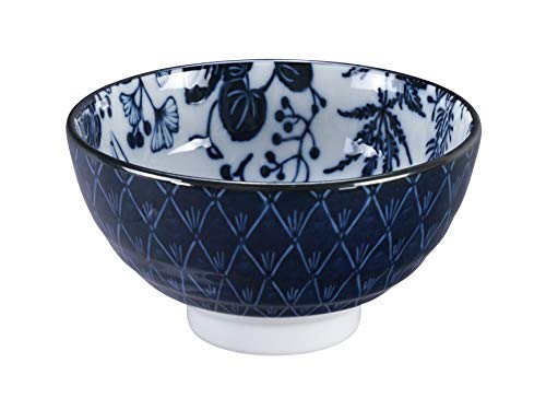 TOKYO design studio Kranich Blau/Weiße Schüssel – Flora Japonica – 12 x 6,3 cm 300ml von TOKYO design studio