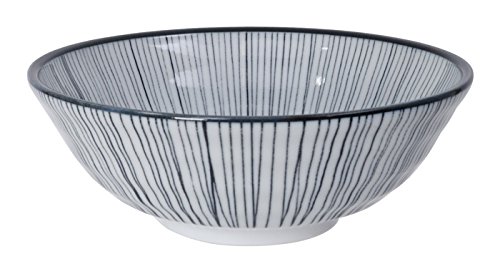 TOKYO design studio SOBA Schüssel Nippon Black Linien 21 x 7.8 cm 1.1L von TOKYO design studio