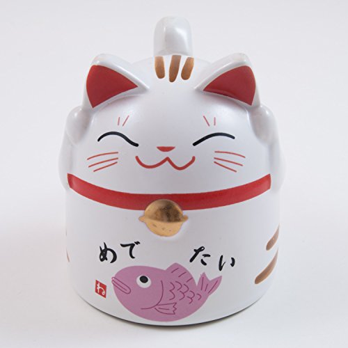 Winkekatze Manekineko 招 き猫 Porzellantasse mit Henkel, pink von TOKYO design studio