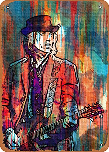 Artist6 Tom Petty Metall-Blechschild, Poster, Vintage-Kunst, Wanddekoration, 30,5 x 20,3 cm Artist6 Tom Petty Metall-Blechschild, Poster, Vintage-Kunst, Wanddekoration, 30,5 x 20,3 cm von TOLANK
