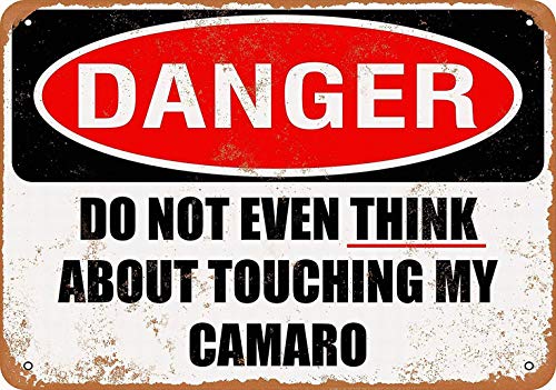 Metallschild, Aufschrift "Do Not Touch My Ca", Vintage-Wanddekoration, Retro-Kunst, 20,3 x 30,5 cm Metallschild, Aufschrift "Do Not Touch My Ca", Vintage-Wanddekoration, Retro-Kunst, 20,3 x 30,5 cm von TOLANK
