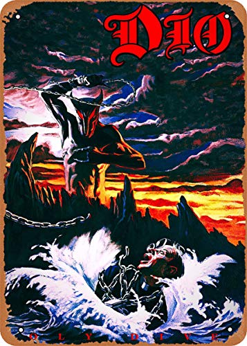 Musiker Dio Plakette Poster Metall Blechschild 20,3 x 30,5 cm Vintage Retro Wanddekoration von TOLANK
