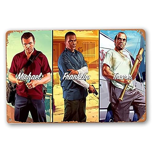 TOLANK Michael Franklin | Gta 5 Gaming Blechposter 30,5 x 20,3 cm TOLANK Michael Franklin | Gta 5 Gaming Blechposter 30,5 x 20,3 cm von TOLANK