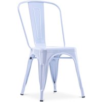 Esszimmerstuhl - Industriedesign - Stahl - Neuauflage - Stylix Grau Blau von TOLIX STYLE