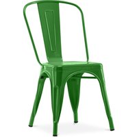 Esszimmerstuhl - Industriedesign - Stahl - Neuauflage - Stylix Grün von TOLIX STYLE